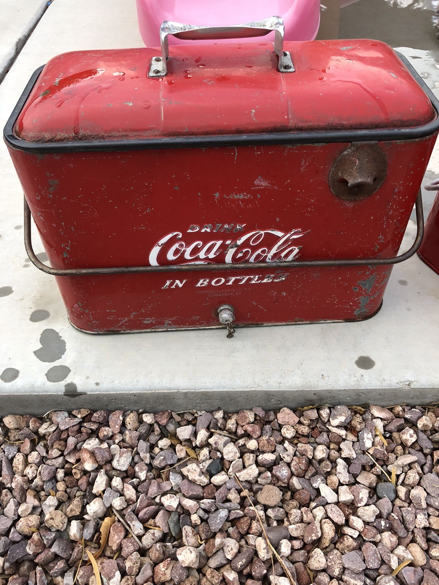 Antique collectible Coca Cola coolers