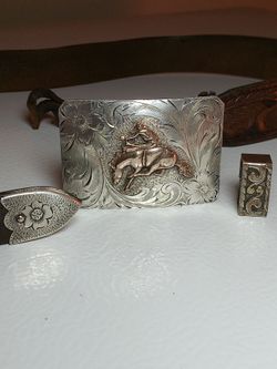 Silver Belt Buckle Vintage