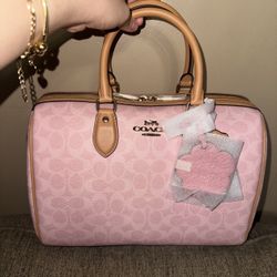 Coach powder pink large Rowan (new)
