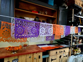 Día de Muertos Papel Picado 🌼💀 7 Flags – $8
