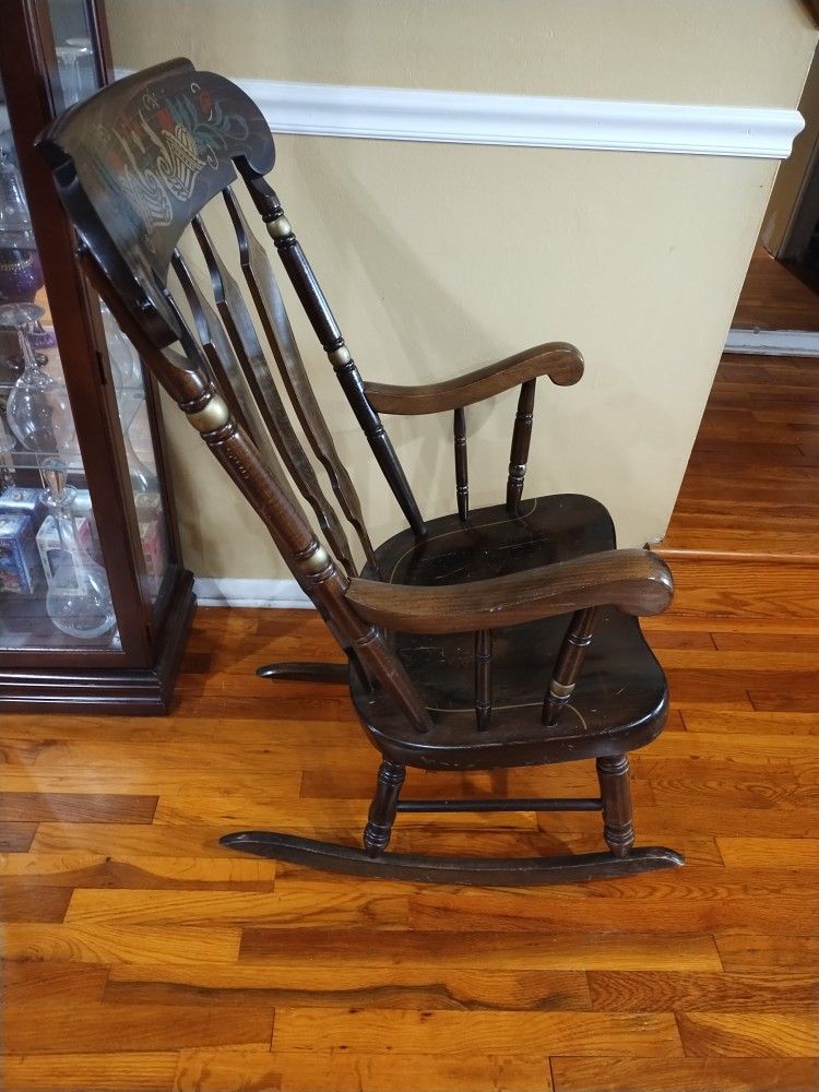 SOLID WOOD ROCKING CHAIR...... CHECK OUT MY PAGE FOR MORE ITEMS