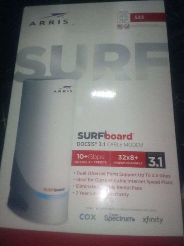 Arris SURFboard S33 DOCSIS 3.1 Cable Modem