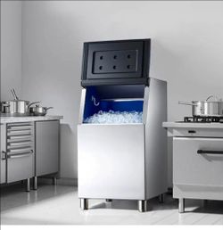 ✨️ VEVOR Commercial Ice Maker Storage Bin, 300 LBS Capacity Stainless Steel Ice-Bin, Commercial Ice Storage Bin with Adjustable Anti-Slip Rubber Feet 