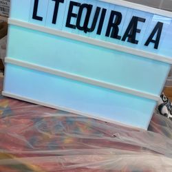Light Up Sign 