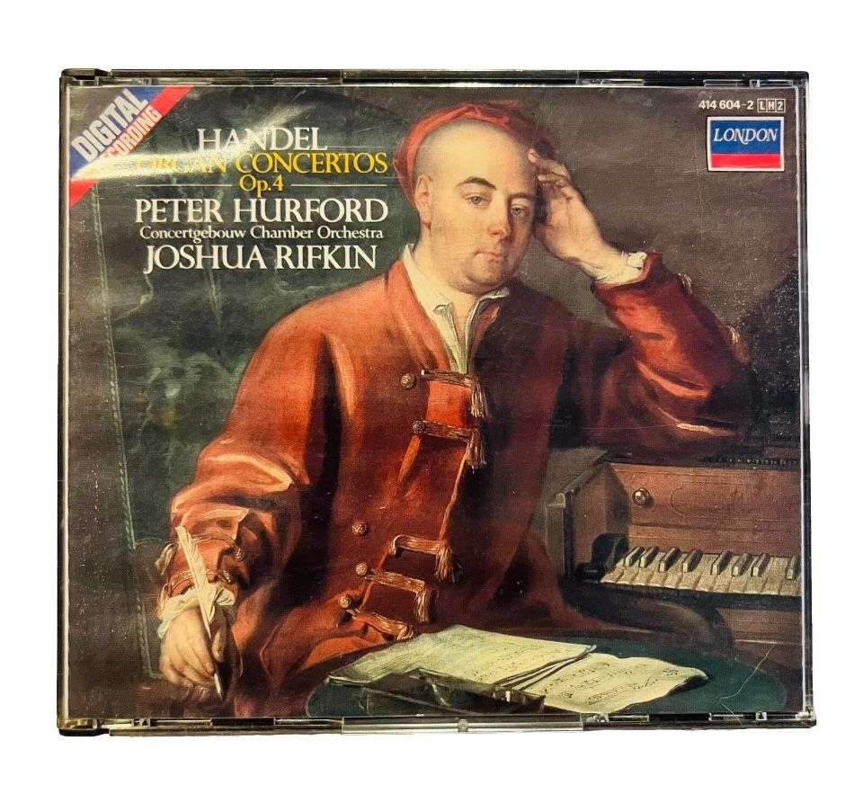 Handel - Organ Concertos Op. 4 CD Set. Holland 1986 Rifkin Hurford Disc 1 Only.