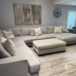 Large U-Shaped Sectional Couch
