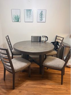 Dining table with chairs