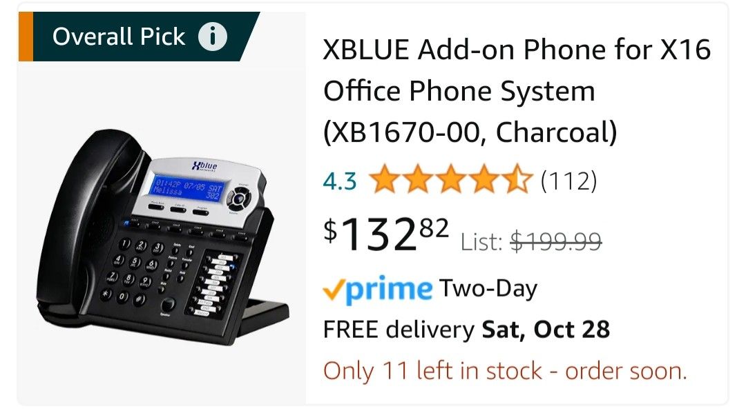 4 Phones XBLUE office Phone System 