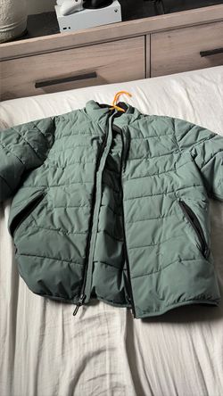 Green Quilted Puffer Jacket