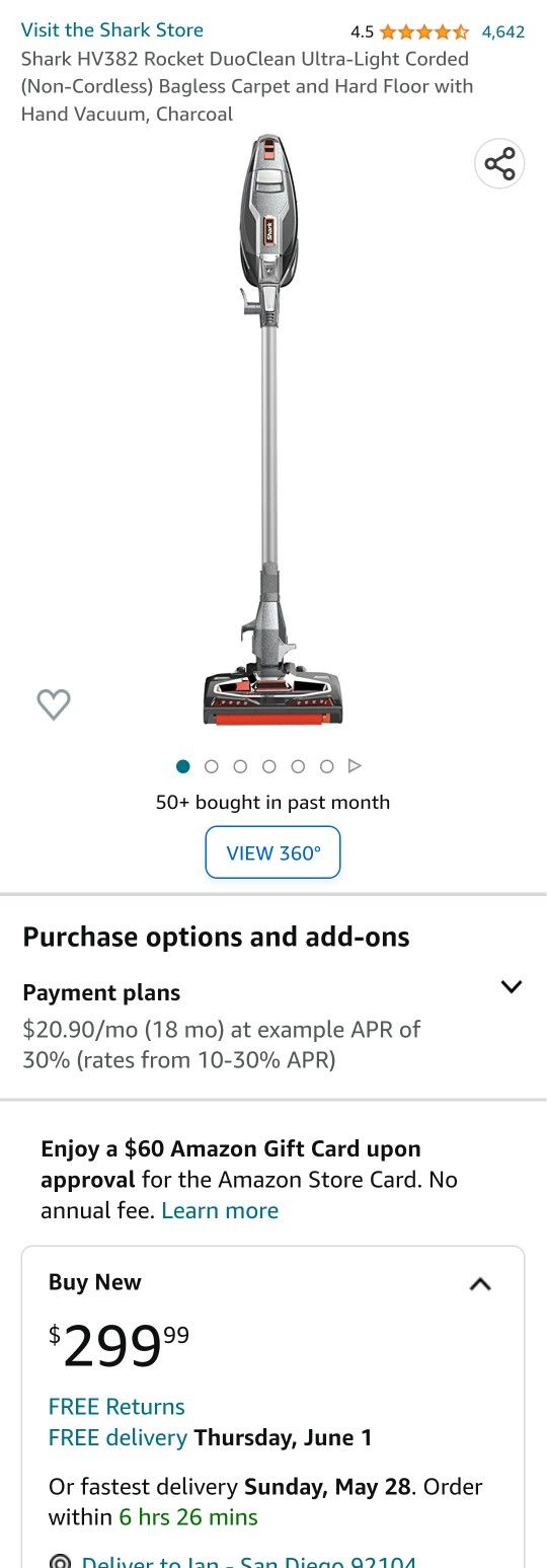 Shark HV382 Rocket Duo Clean Vacuum for Sale in San Diego, CA OfferUp