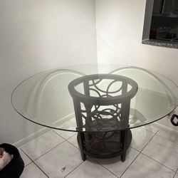 Glass Top Table 