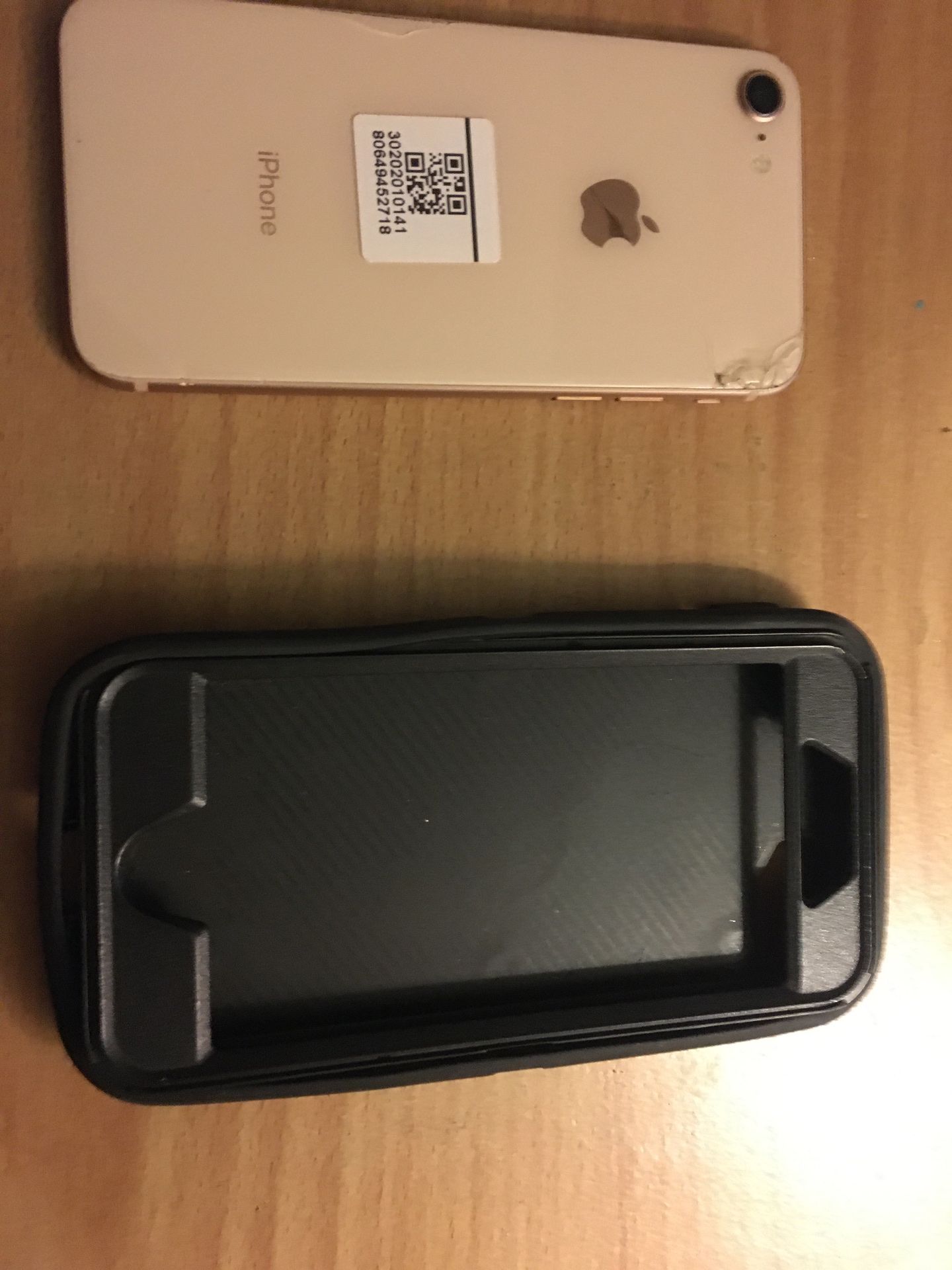 Apple iPhone 8 iCloud locked GSM phone case comes free with phone