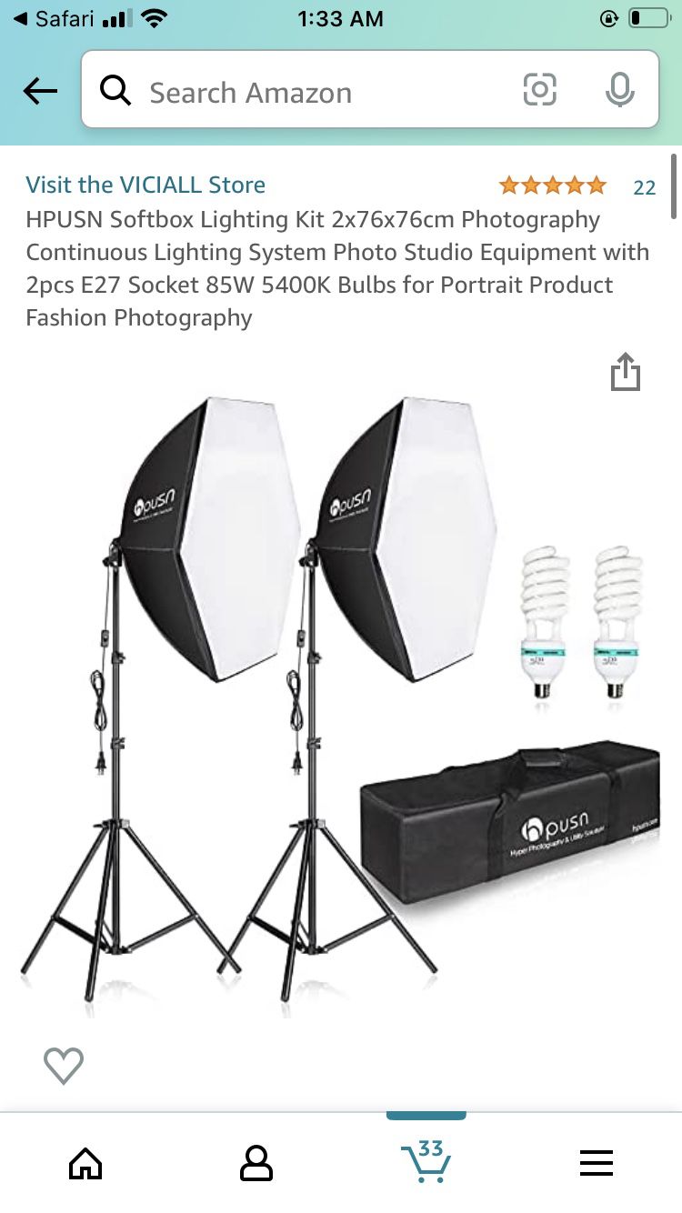Amazon Studio Softbox Lighting Kit PICKUP HIGHLY PREFERRED 
