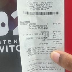 Nintendo switch 2 brand new