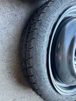 Space, spare tire and wheel 4 on 100 bolt pattern