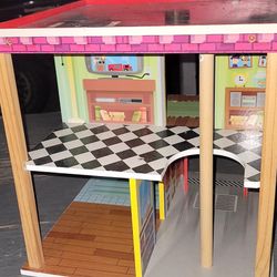 Wood Firehouse Toy