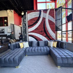 Grey Sectional Couch
