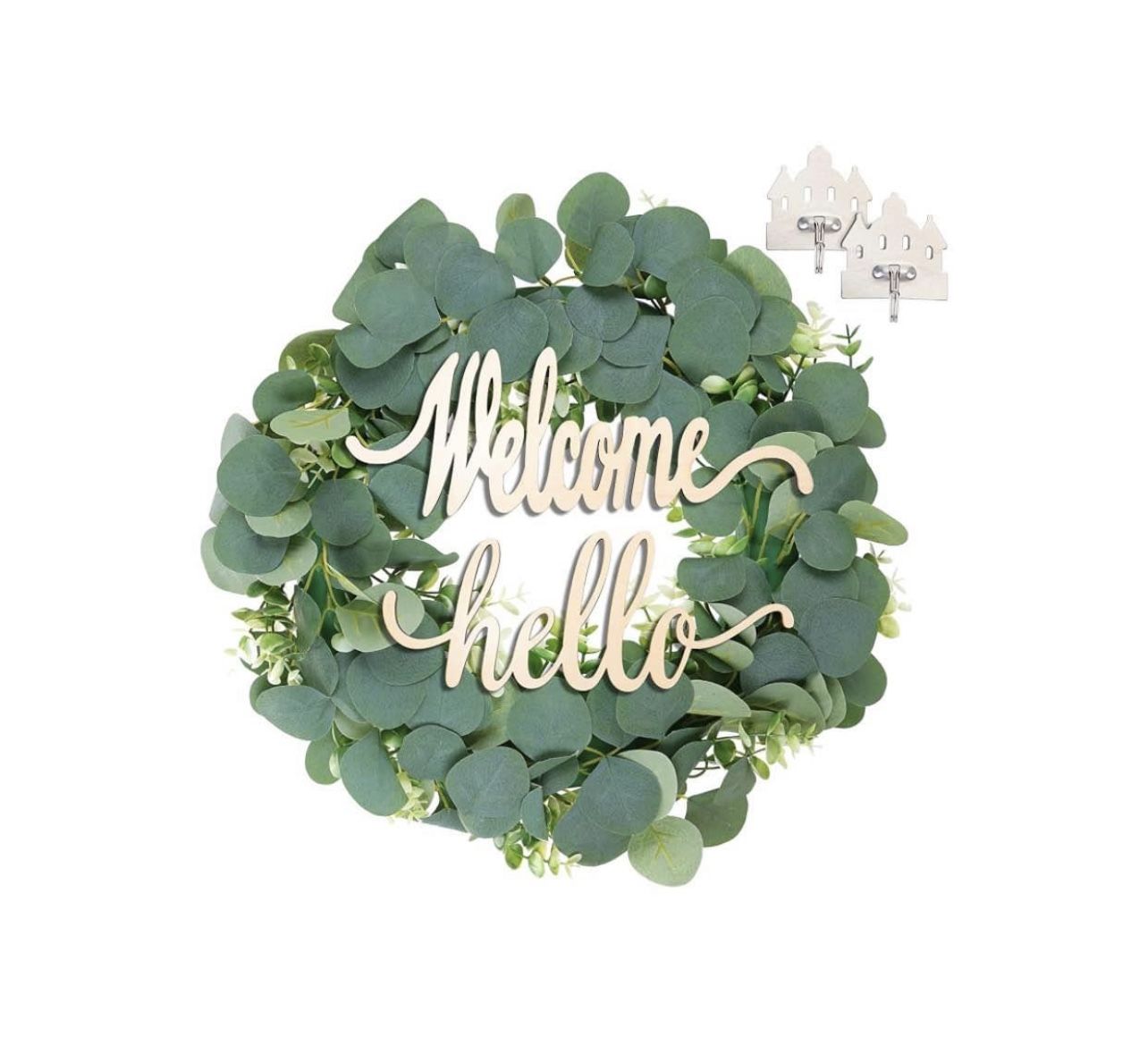 ☘️ $15 Brand New In Box Handmade Eucalyptus Wreath