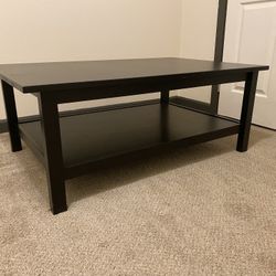 IKEA Black Wood Coffee Table