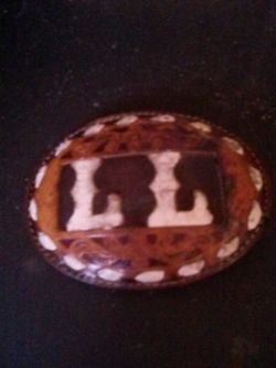 Hand Made Leather Belt Buckle, Solid Metal One