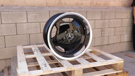 18 INCH SQUARED SET MERCEDES AERO CLASSIC MONOBLOCK STYLE WHEELS 18X9 +30 (5X112) CB: 66.6