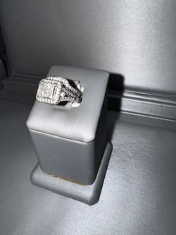 Engagement ring💎14k White Gold