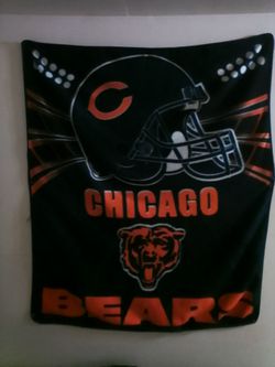 Chicago Bears NFL Fleece Throw Blanket