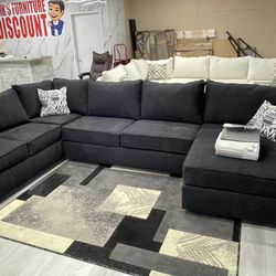 BLACK SECTIONAL