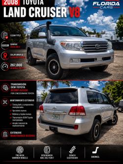 Toyota land cruiser 2008 Título limpio