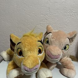 DISNEY parks Original Nala and Simba Plush Toys/stuffed Animals 