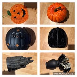 Halloween 🎃 Decoration bundle or each pumpkin wall velvet castle vase & flowers