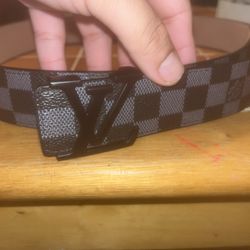 Louis Vuitton Belt(Black and silver) for Sale in Austin, TX - OfferUp