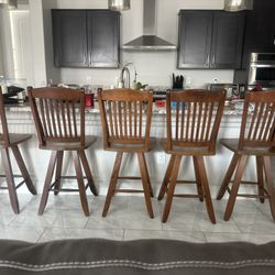 Counter Height Swivel Chairs Set