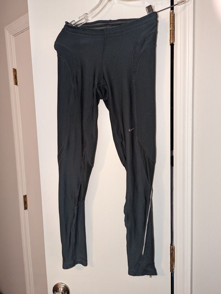 Nike Dry Fit Leggings, XSmall, Zippers Down Legs