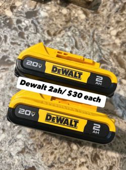 Dewalt 20v 2ah battery ($30 each)