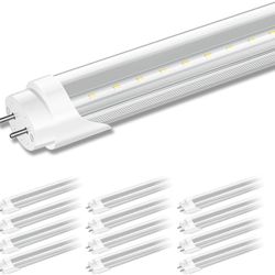 12-Pack T8 4ft LED Bulbs, 6000K – B6