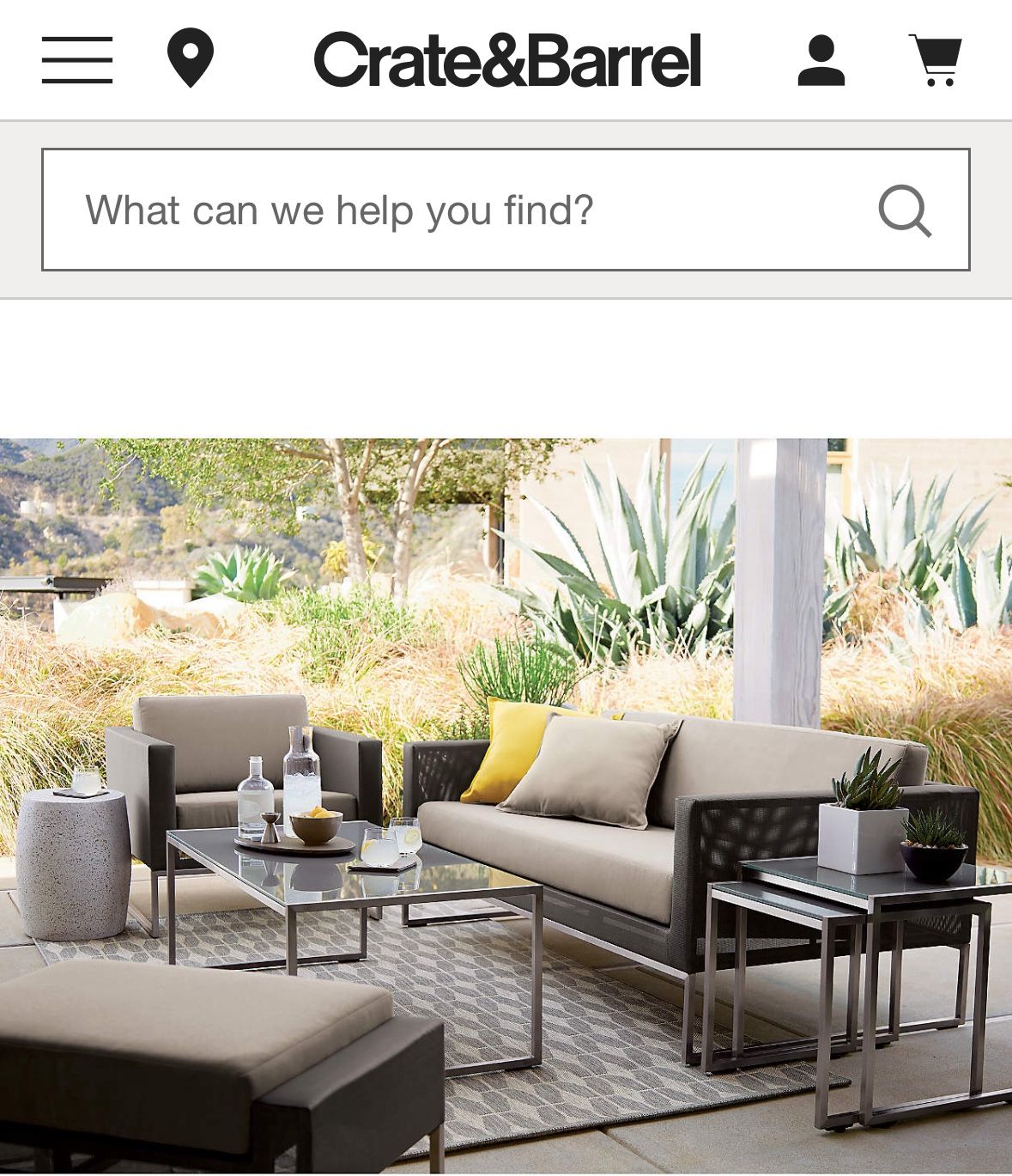 Crate & Barrel Dune Coffee Table