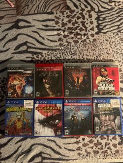 PS3 and PS4 physical disc games