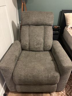 Gray Power Recliner Chair