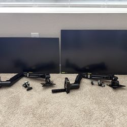 32in Monitor + 27in Monitor + Arm Mounts