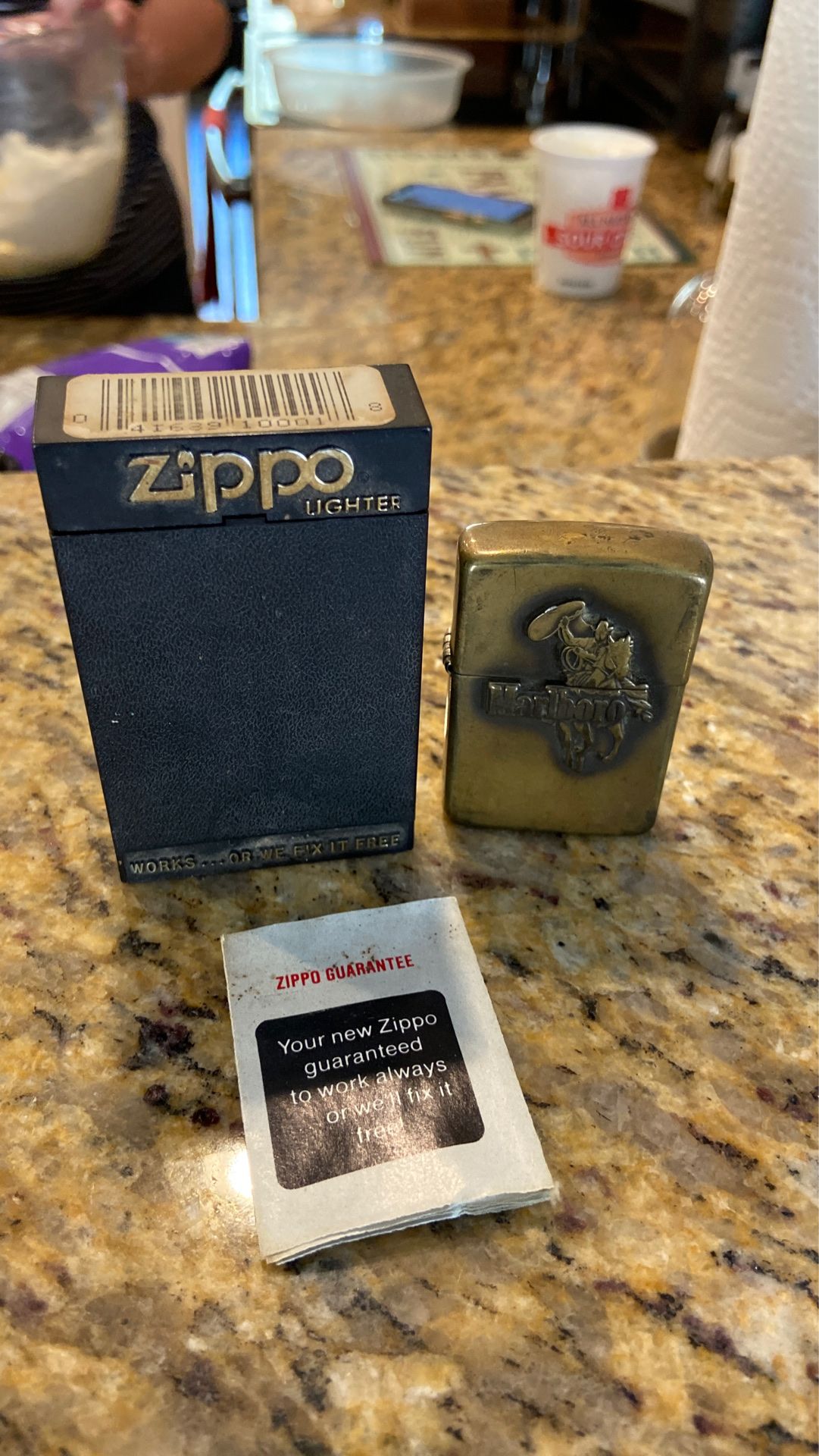 1986 Marlboro promo zippo lighter