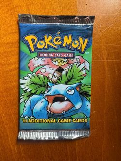 Pokemon Base Set Unlimited booster Pack(Venusaur)
