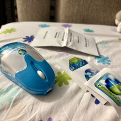 Skeuoss Frutiger Aero Aqua Liquid Mouse - Clear Blue