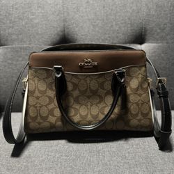 Coach Darcie Carryall Bag In Colorblock Signature Canvas