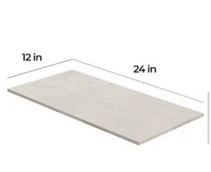 Corso Italia Unico White Matte 12 in. x 24 in. Concrete Look Porcelain Floor and Wall Tile (13.56 sq. ft./Case