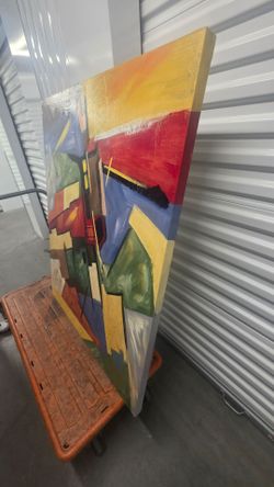 Large Abstract Oil Painting on Canvas