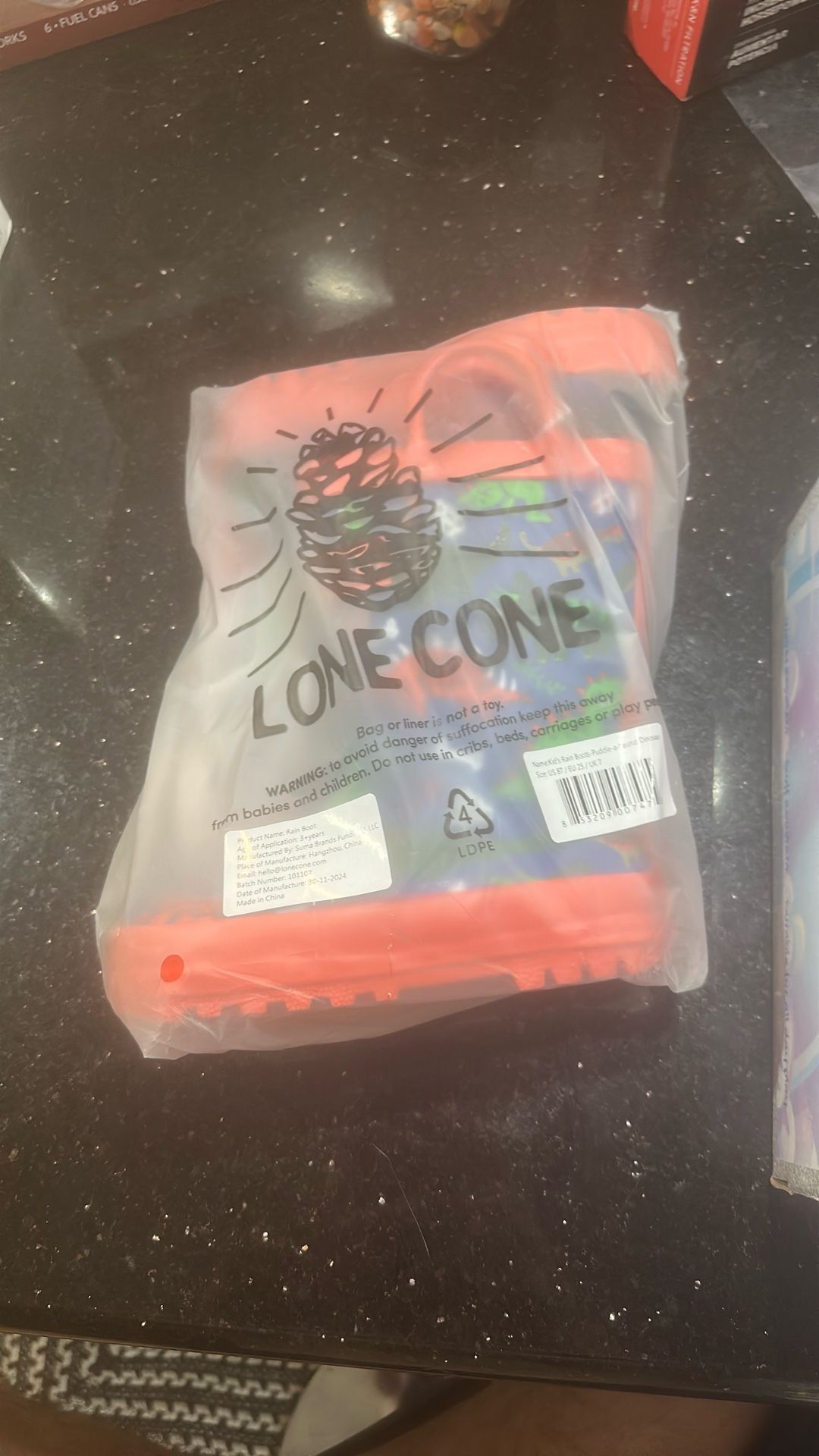 Lone Cone Kids Rain Boots for Girls & Boys – Size 8 Toddler