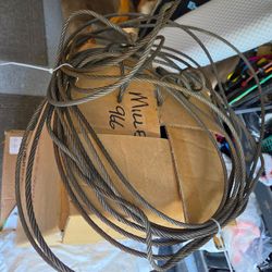 50' 5/16" Metal Braided Cable