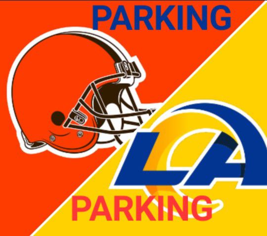 Parking Only Cleveland Browns vs Los Angeles Rams  Sofi Stadium