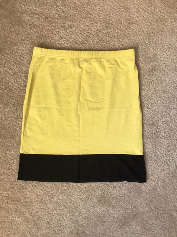 ASOS lemon and black skirt - size 4